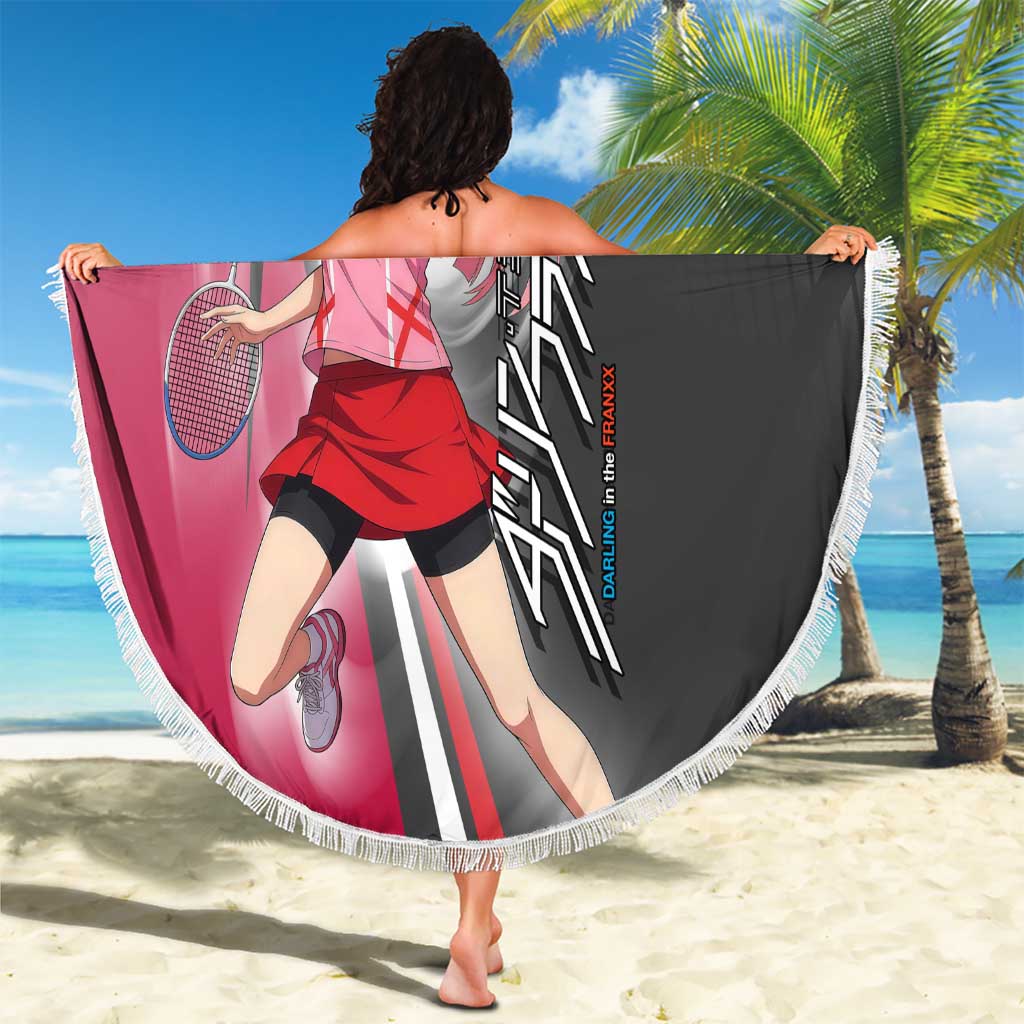Zero Two Beach Blanket Sci-Fi Anime Sports Crossover Style