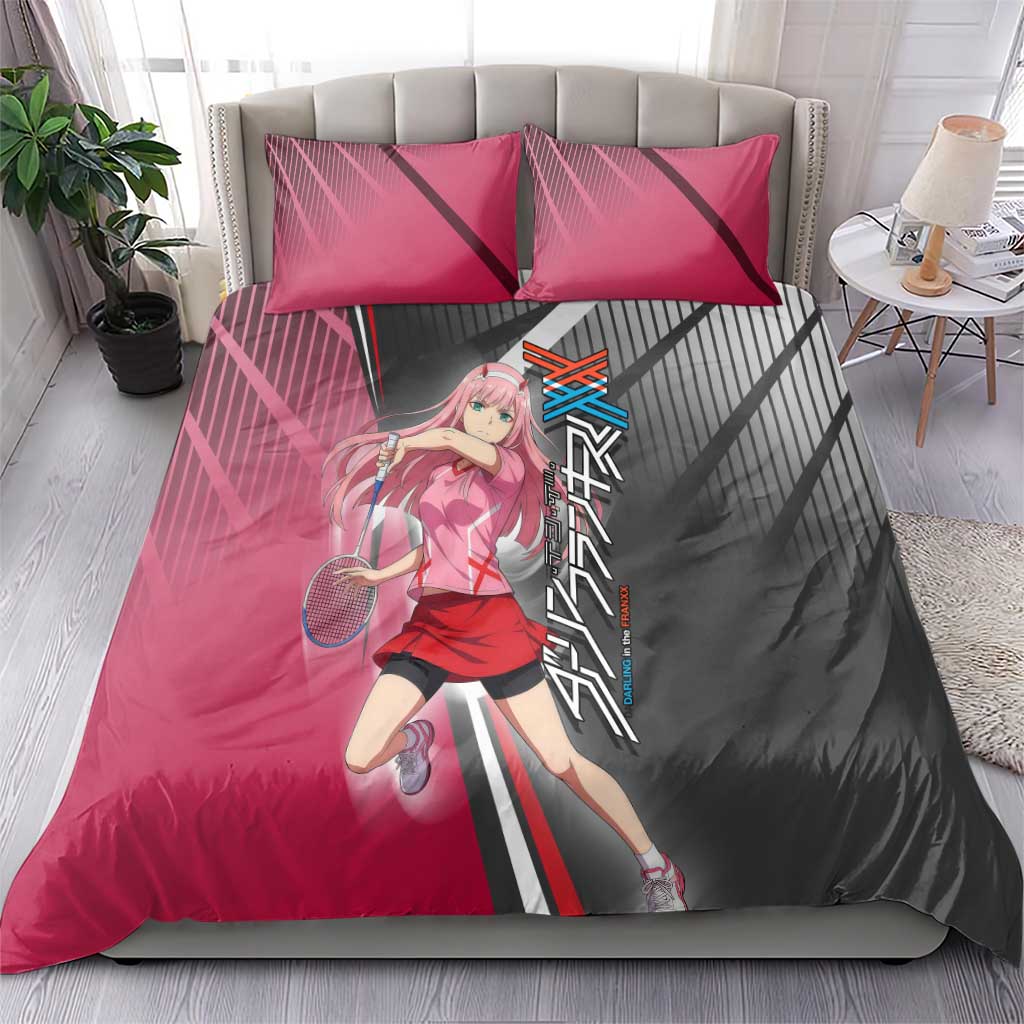 Zero Two Bedding Set Sci-Fi Anime Sports Crossover Style
