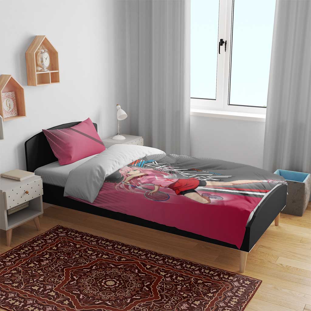 Zero Two Bedding Set Sci-Fi Anime Sports Crossover Style