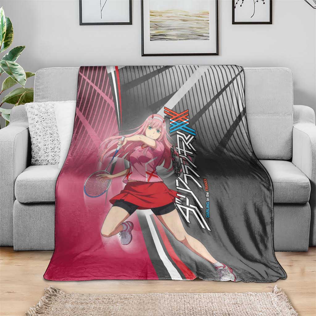 Zero Two Blanket Sci-Fi Anime Sports Crossover Style