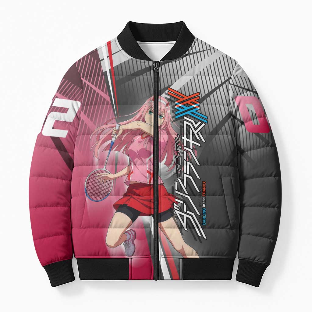 Zero Two Bomber Puffer Jacket Sci-Fi Anime Sports Crossover Style