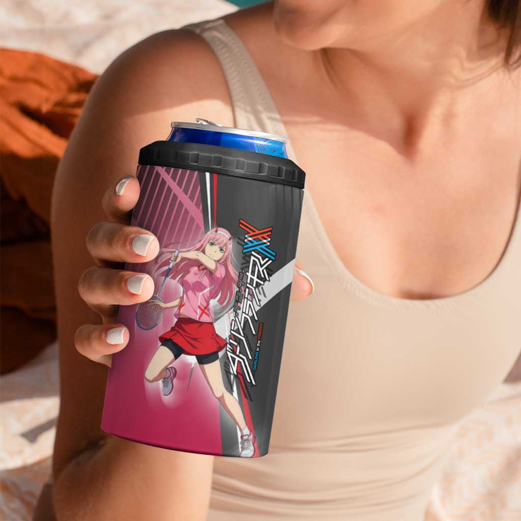 Zero Two 4 in 1 Can Cooler Tumbler Sci-Fi Anime Sports Crossover Style