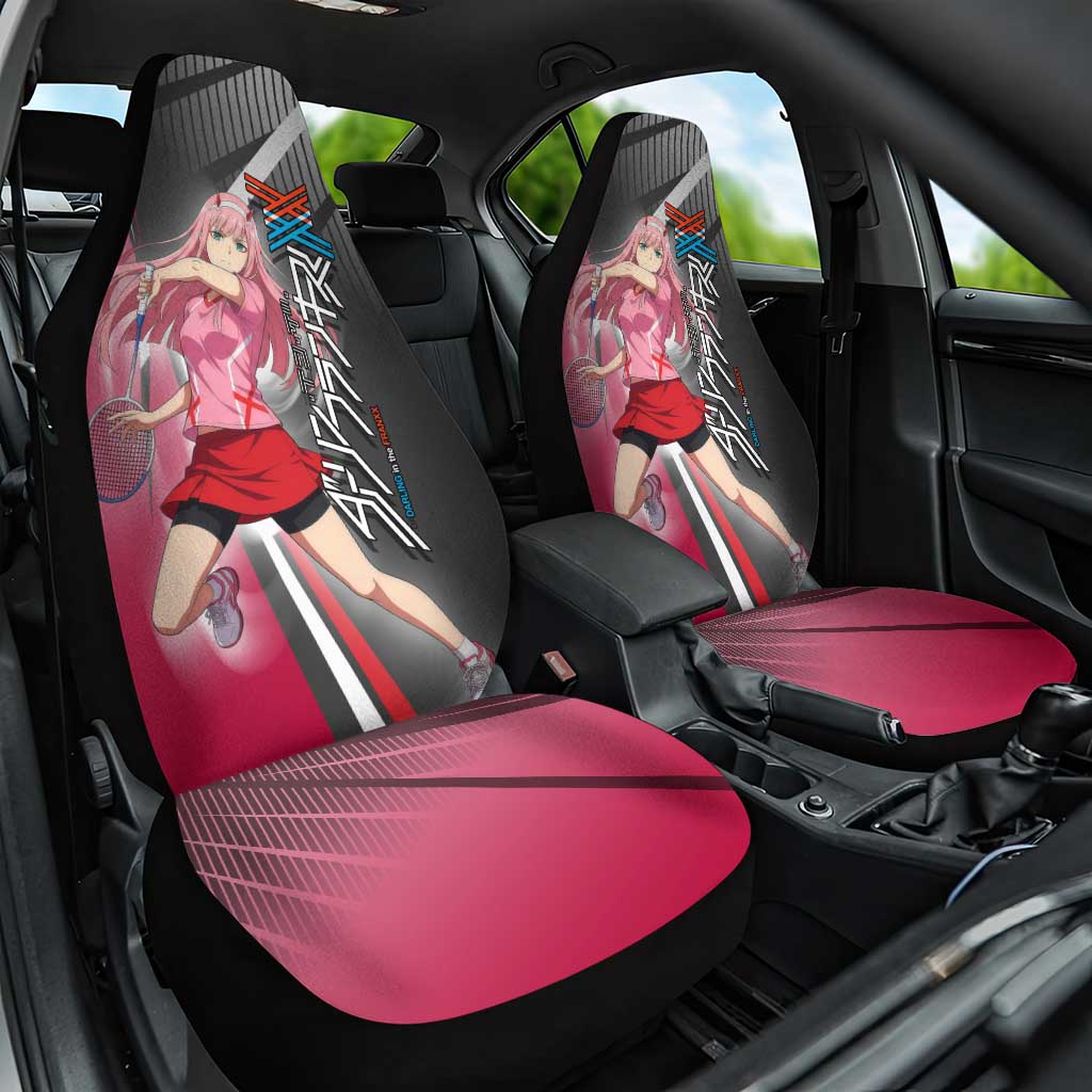 Zero Two Car Seat Cover Sci-Fi Anime Sports Crossover Style
