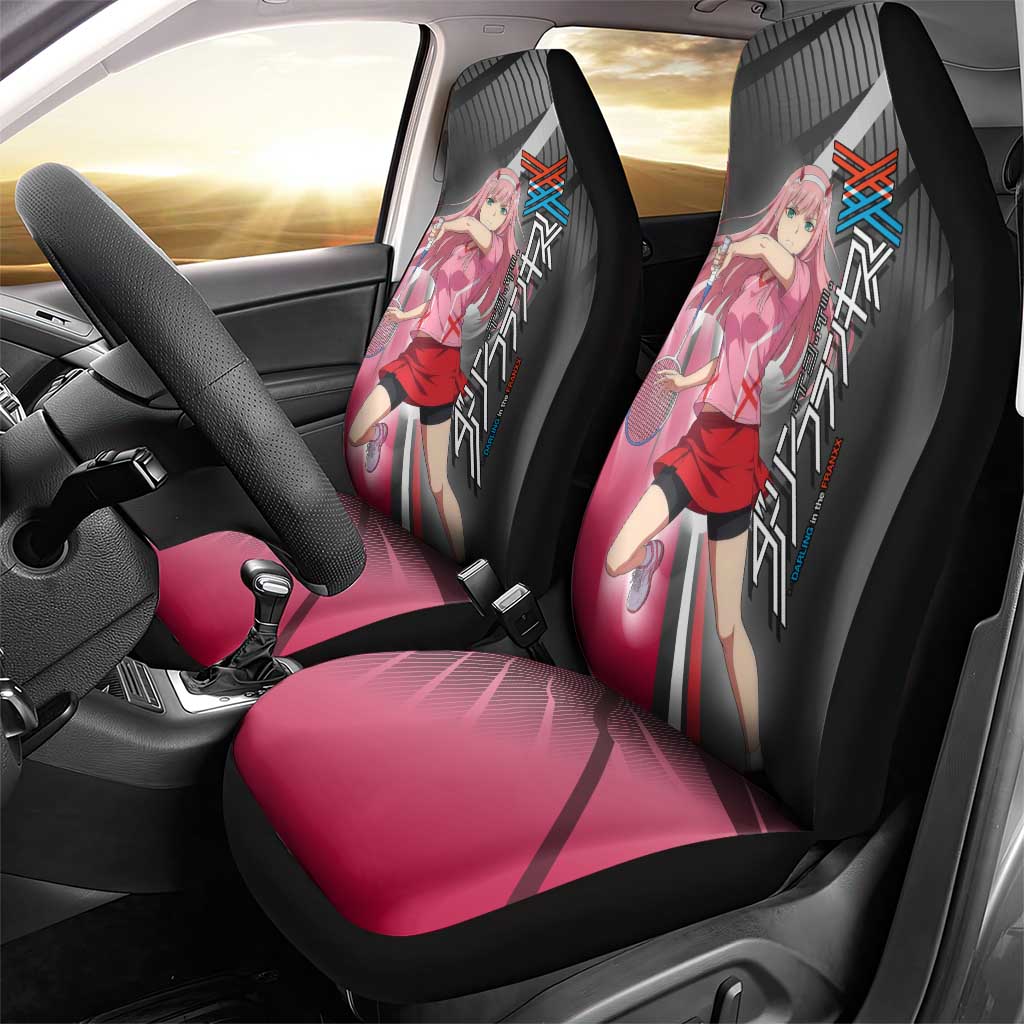 Zero Two Car Seat Cover Sci-Fi Anime Sports Crossover Style