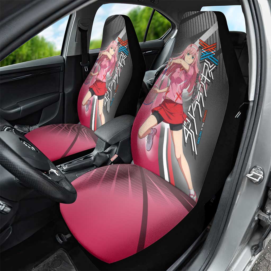 Zero Two Car Seat Cover Sci-Fi Anime Sports Crossover Style