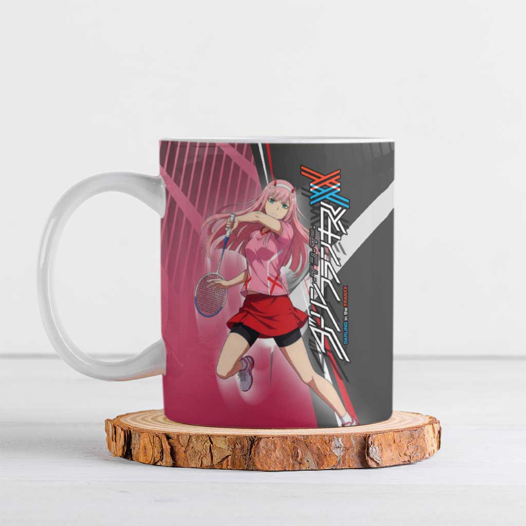 Zero Two Ceramic Mug Sci-Fi Anime Sports Crossover Style