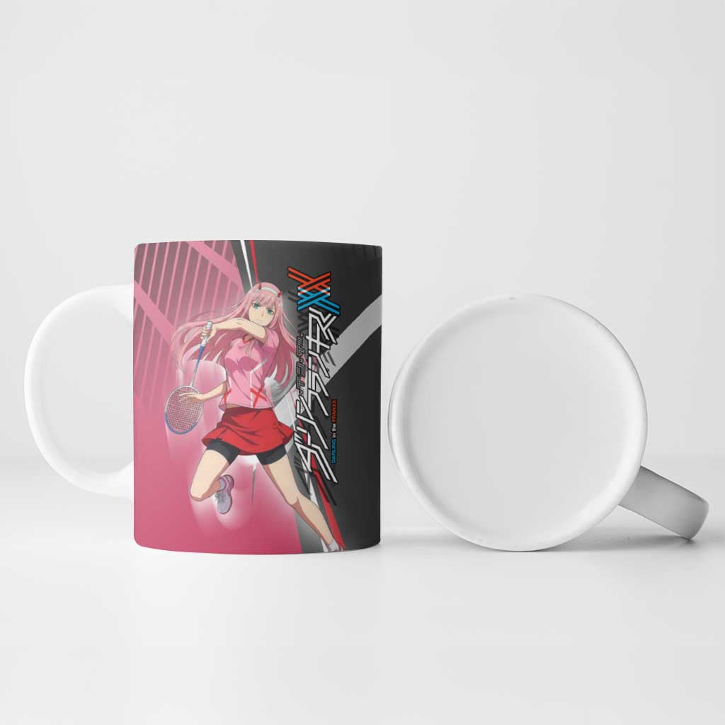 Zero Two Ceramic Mug Sci-Fi Anime Sports Crossover Style