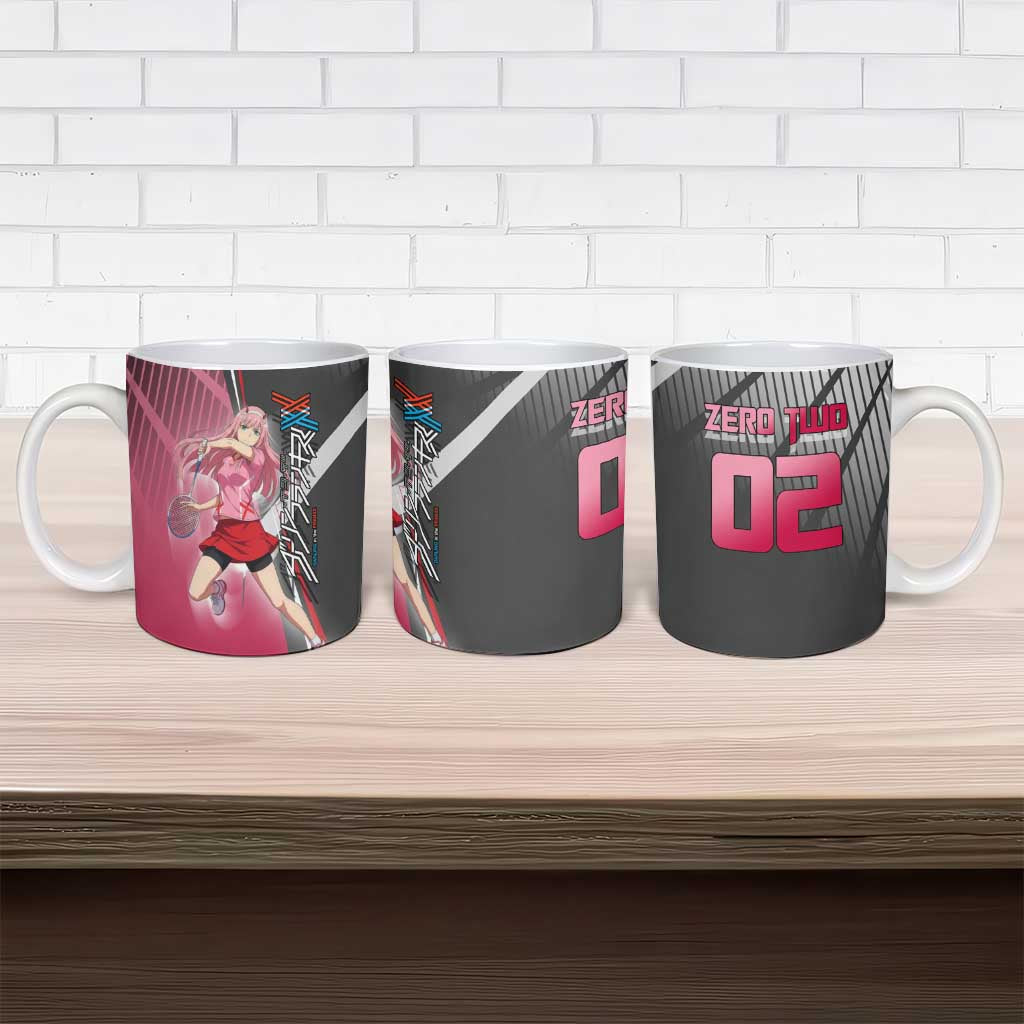 Zero Two Ceramic Mug Sci-Fi Anime Sports Crossover Style