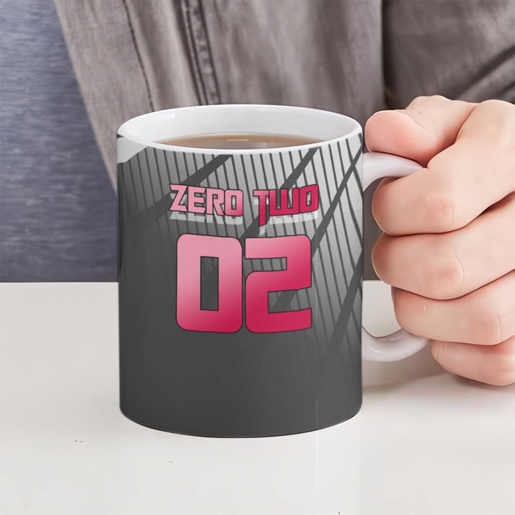 Zero Two Ceramic Mug Sci-Fi Anime Sports Crossover Style