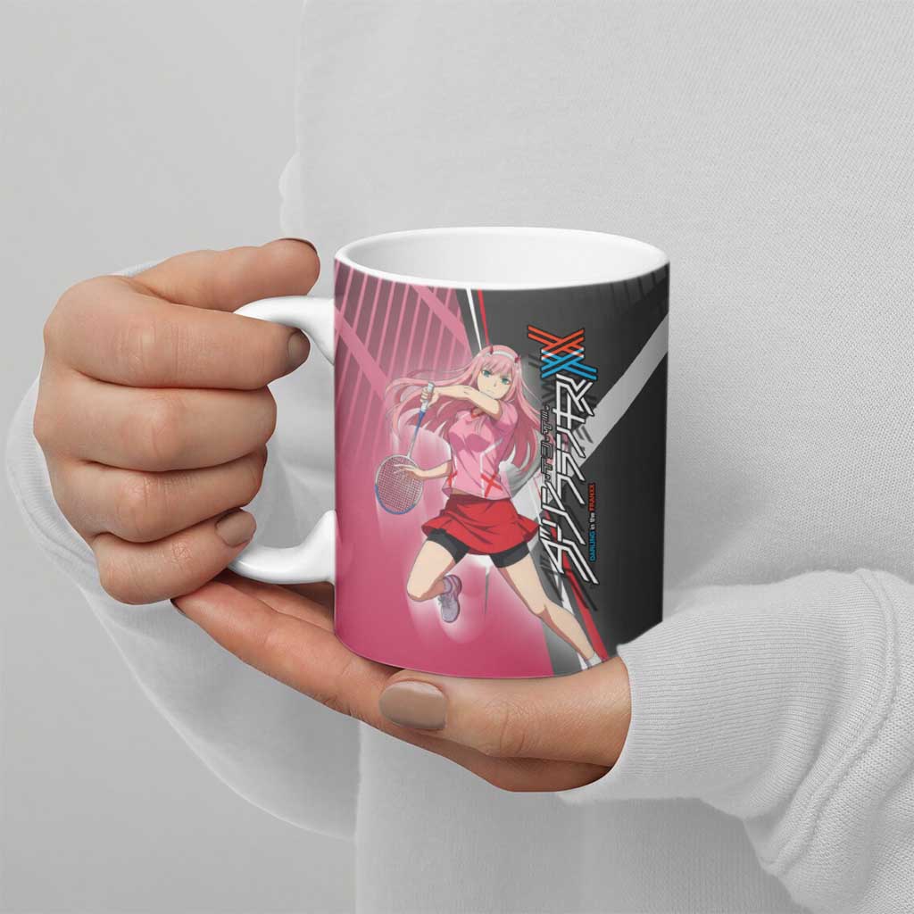 Zero Two Ceramic Mug Sci-Fi Anime Sports Crossover Style