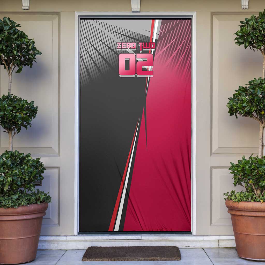 Zero Two Door Cover Sci-Fi Anime Sports Crossover Style