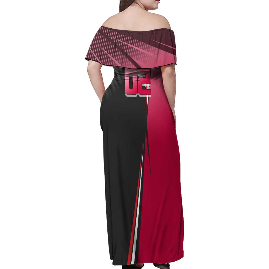 Zero Two Family Matching Off Shoulder Maxi Dress and Hawaiian Shirt Sci-Fi Anime Sports Crossover Style