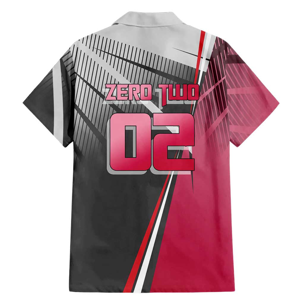 Zero Two Family Matching Short Sleeve Bodycon Dress and Hawaiian Shirt Sci-Fi Anime Sports Crossover Style