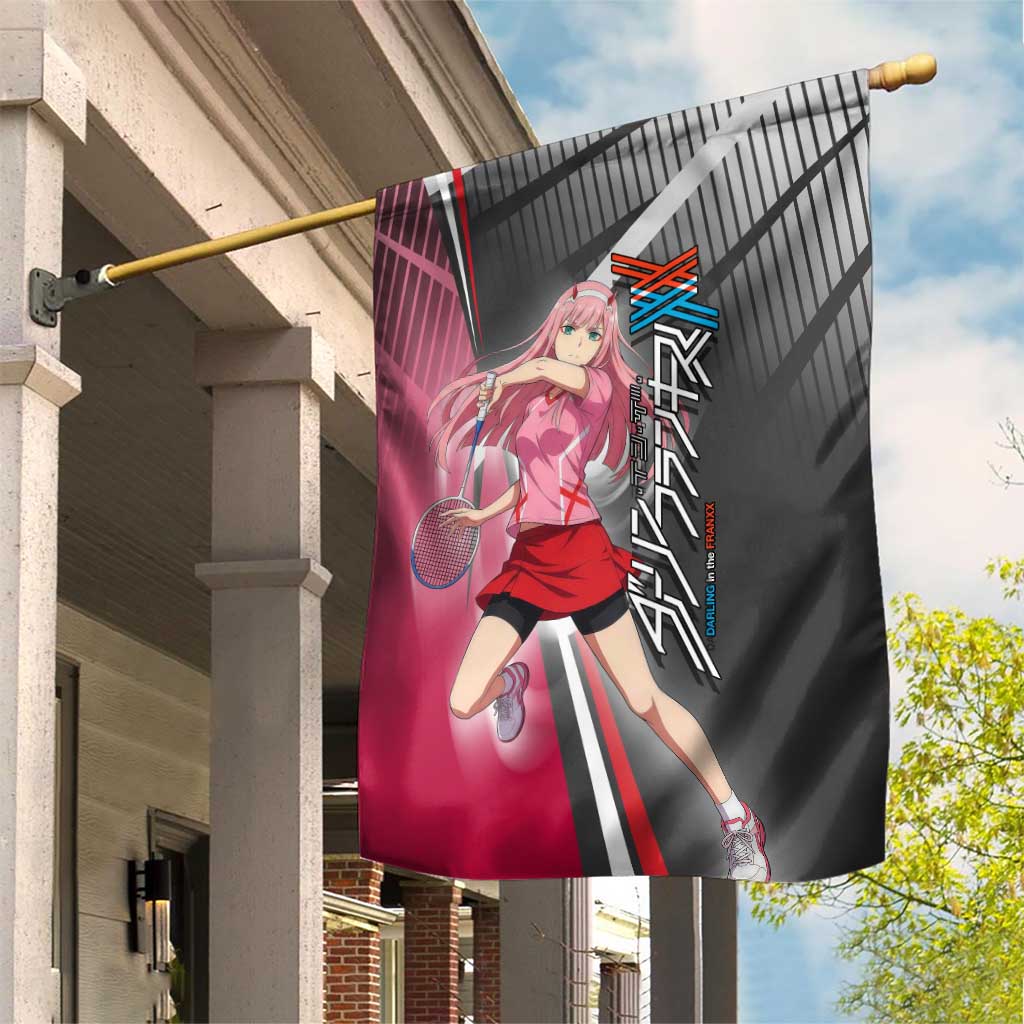 Zero Two Garden Flag Sci-Fi Anime Sports Crossover Style
