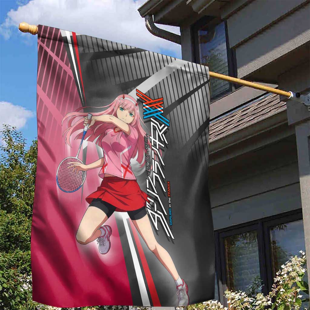 Zero Two Garden Flag Sci-Fi Anime Sports Crossover Style