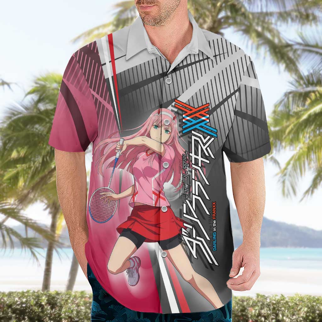 Zero Two Hawaiian Shirt Sci-Fi Anime Sports Crossover Style