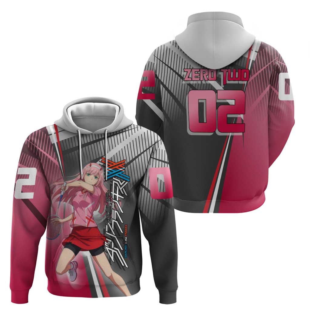 Zero Two Hoodie Sci-Fi Anime Sports Crossover Style