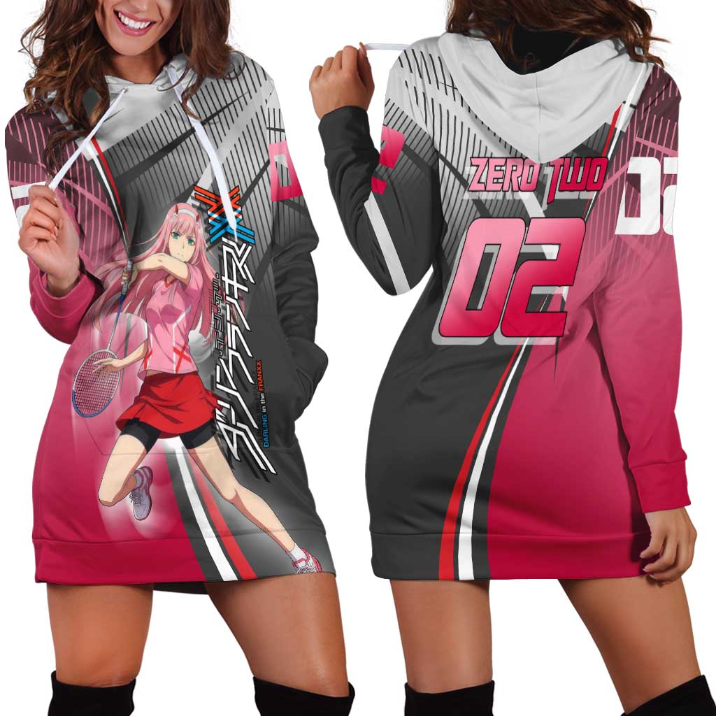 Zero Two Hoodie Dress Sci-Fi Anime Sports Crossover Style