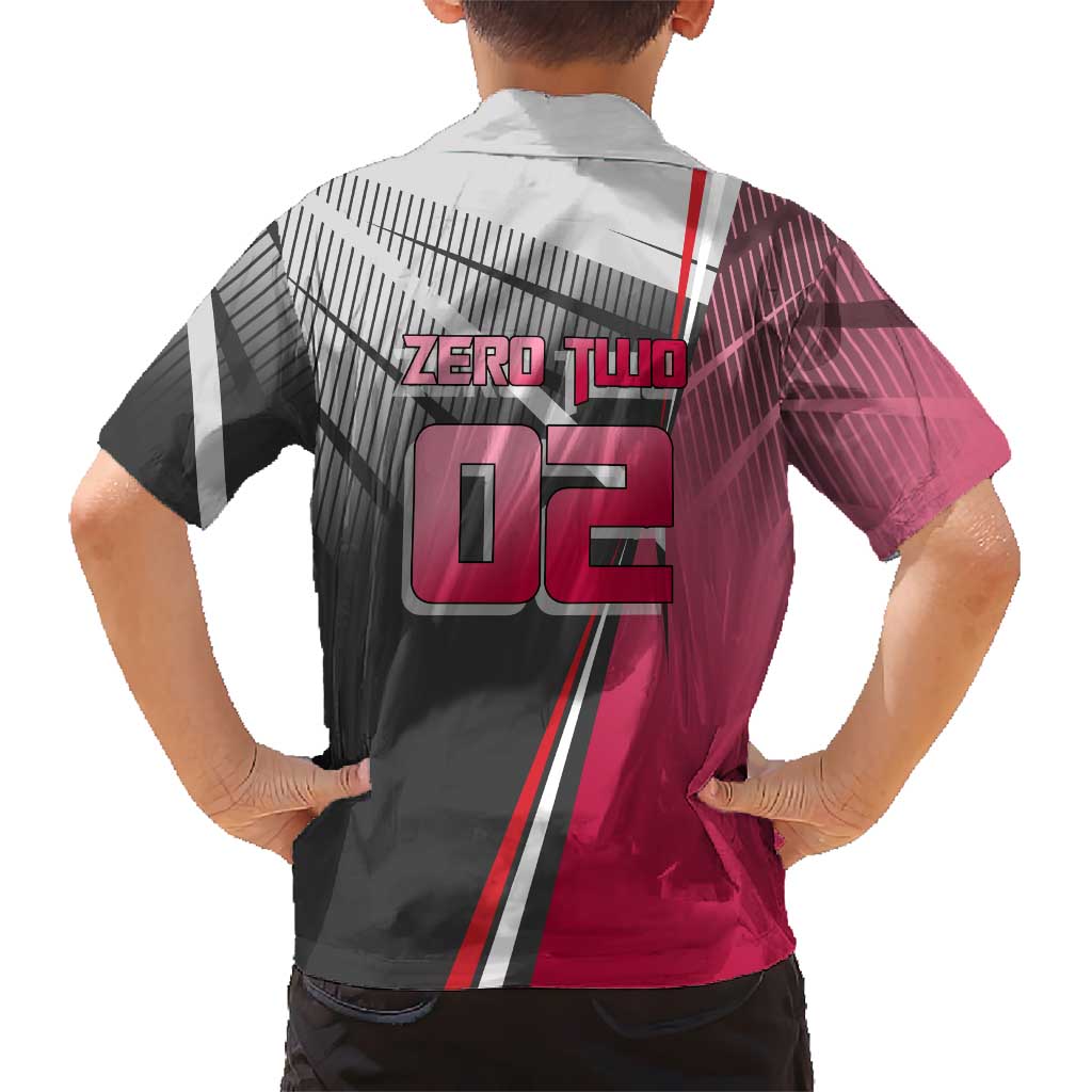 Zero Two Kid Hawaiian Shirt Sci-Fi Anime Sports Crossover Style