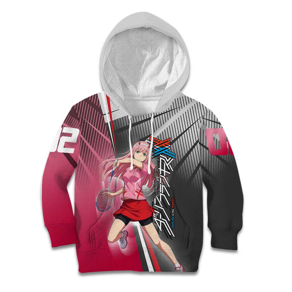Zero Two Kid Hoodie Sci-Fi Anime Sports Crossover Style