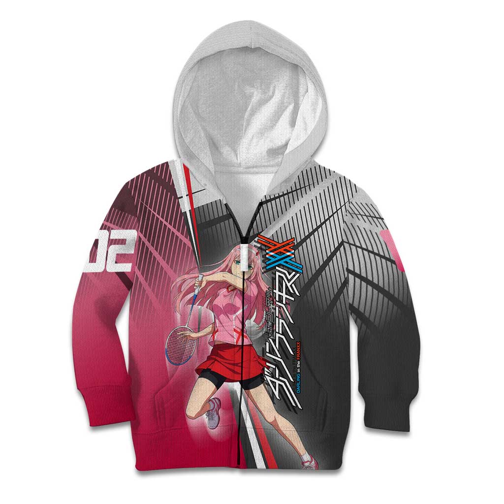 Zero Two Kid Hoodie Sci-Fi Anime Sports Crossover Style