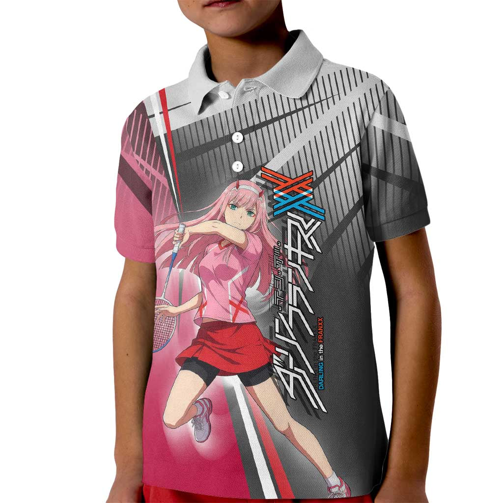 Zero Two Kid Polo Shirt Sci-Fi Anime Sports Crossover Style