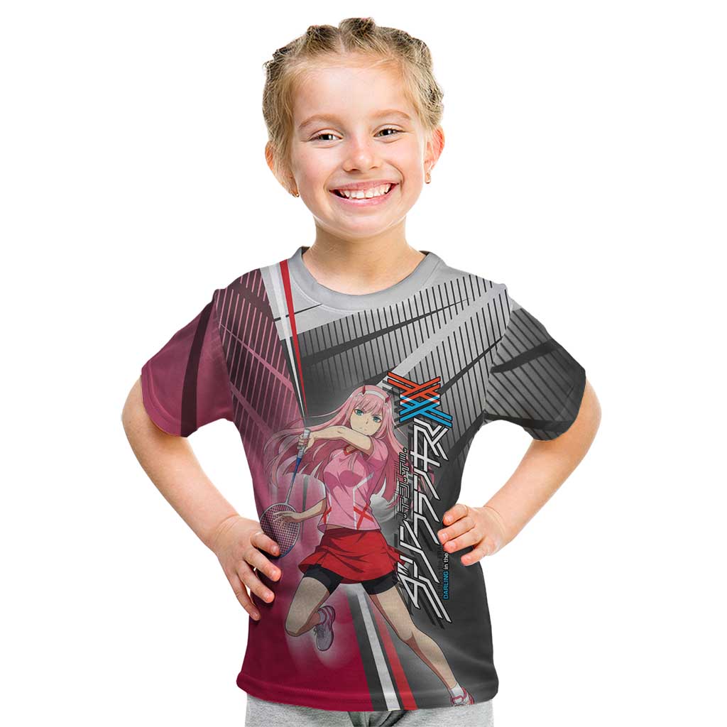 Zero Two Kid T Shirt Sci-Fi Anime Sports Crossover Style