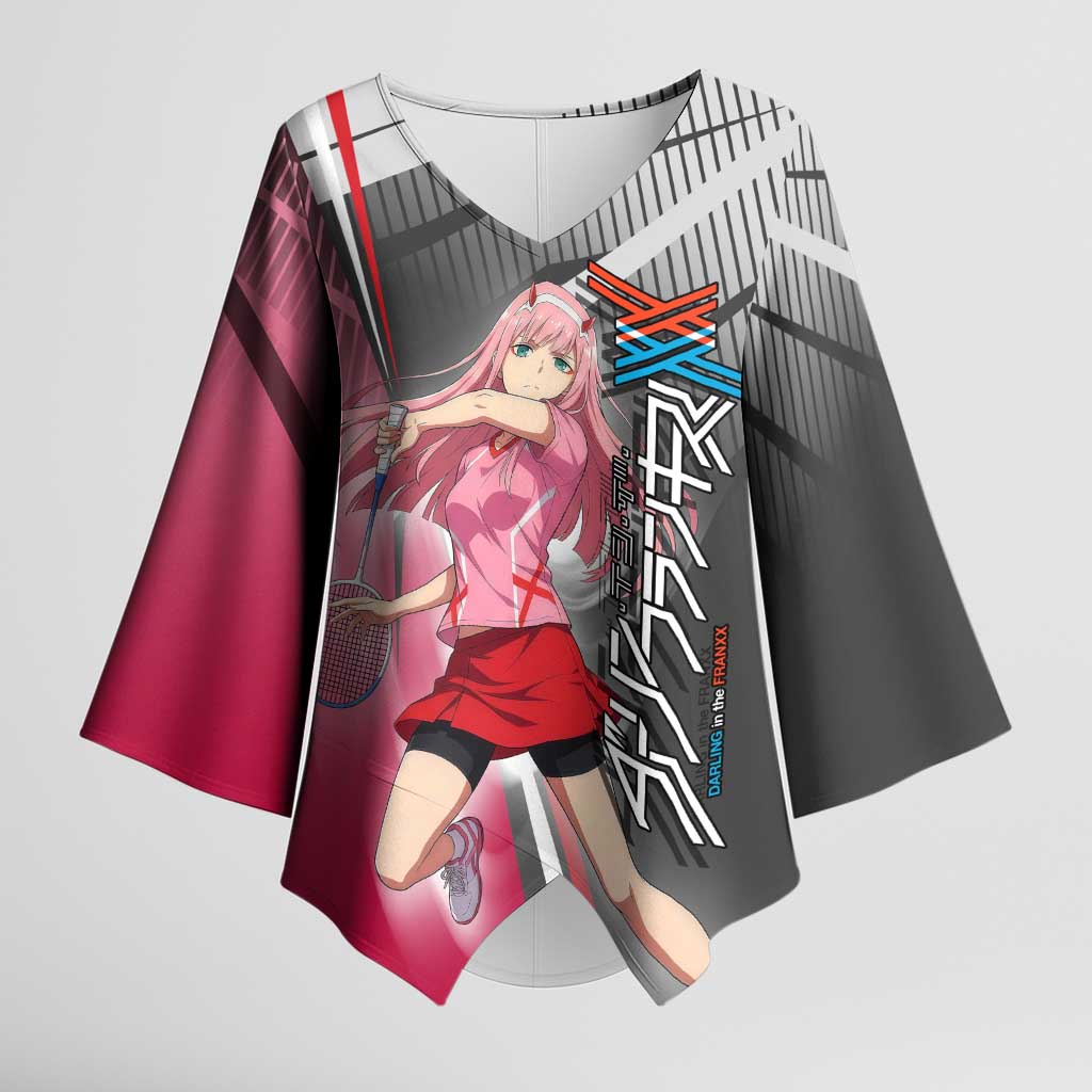 Zero Two Kimono Sleeve Blouse Sci-Fi Anime Sports Crossover Style