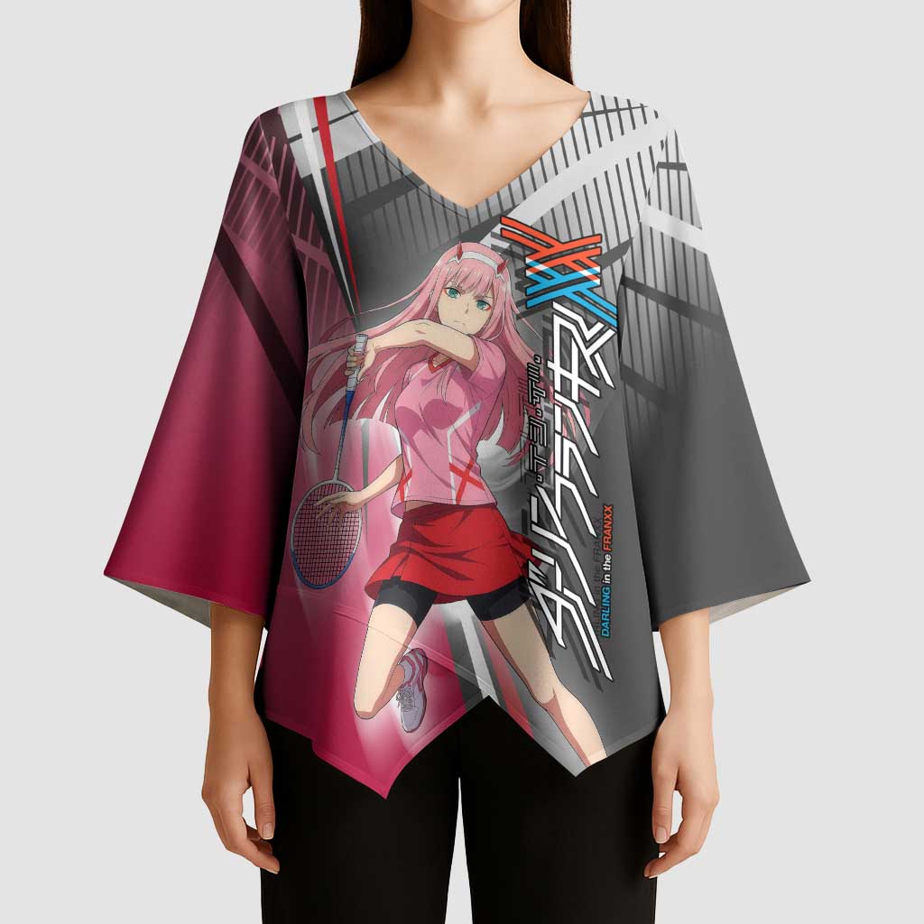 Zero Two Kimono Sleeve Blouse Sci-Fi Anime Sports Crossover Style