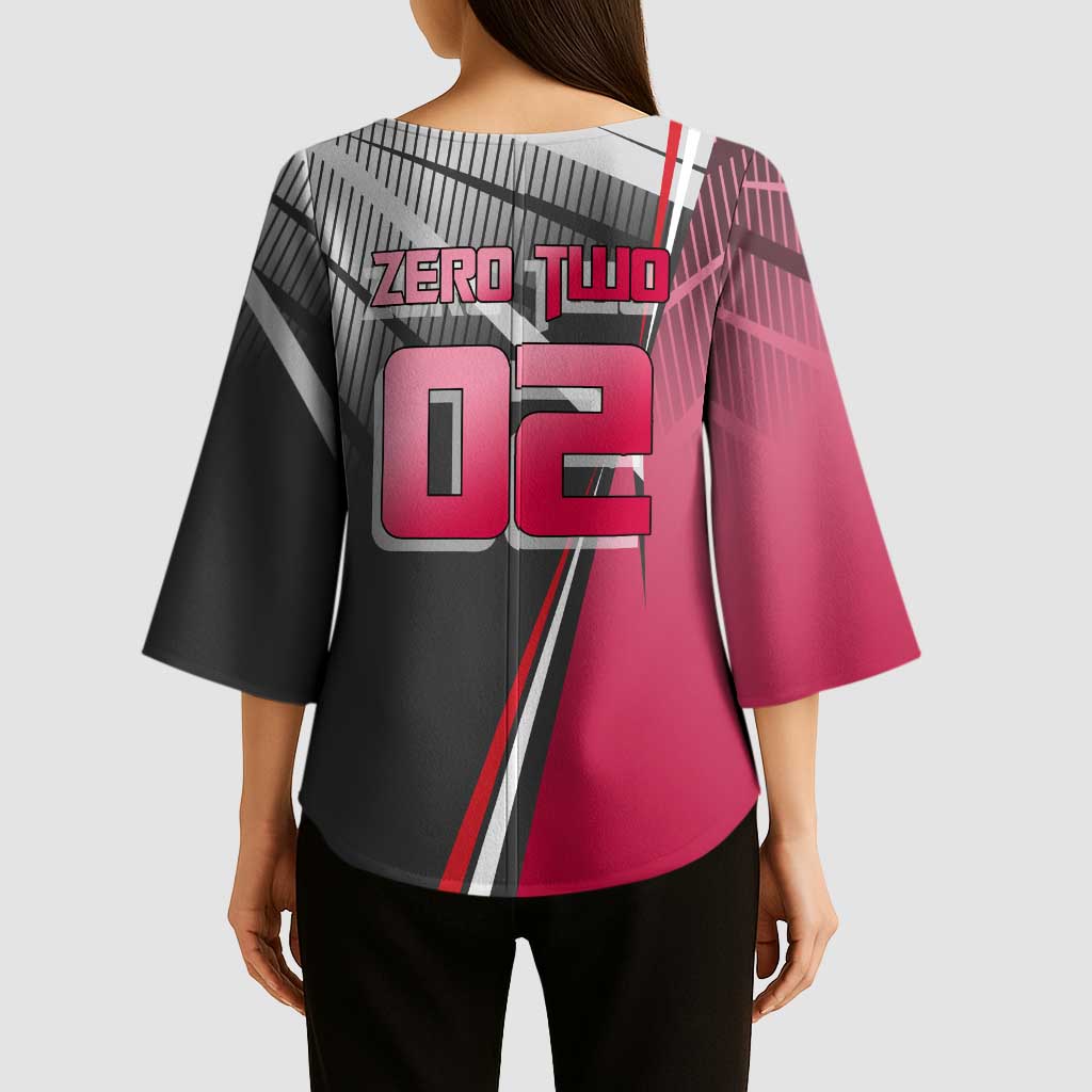 Zero Two Kimono Sleeve Blouse Sci-Fi Anime Sports Crossover Style
