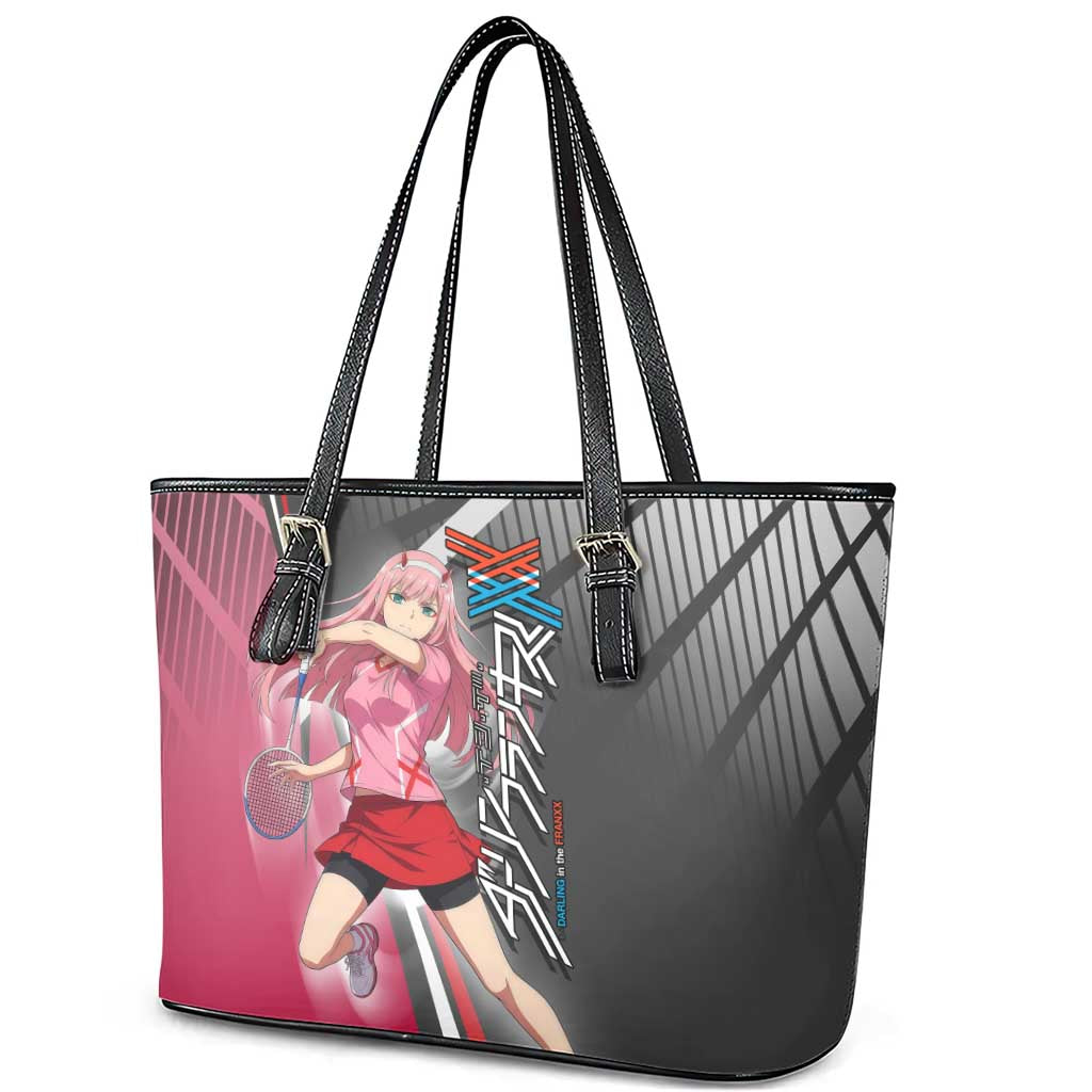 Zero Two Leather Tote Bag Sci-Fi Anime Sports Crossover Style