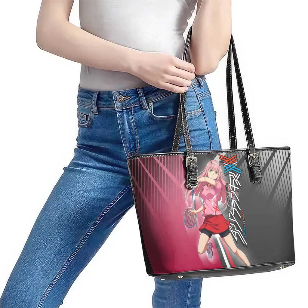 Zero Two Leather Tote Bag Sci-Fi Anime Sports Crossover Style