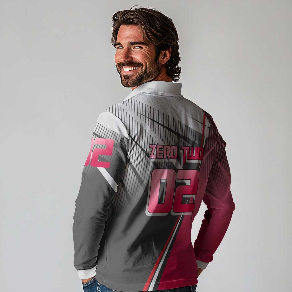 Zero Two Long Sleeve Polo Shirt Sci-Fi Anime Sports Crossover Style