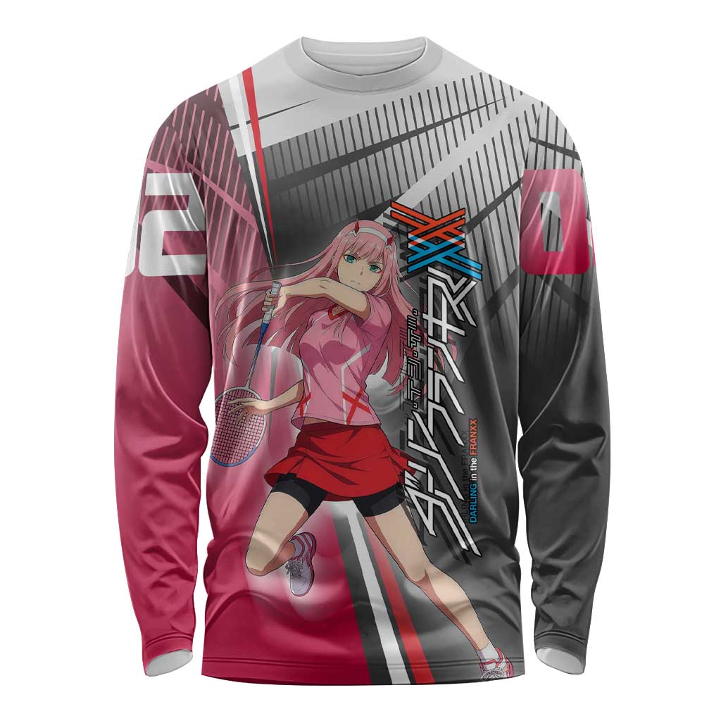 Zero Two Long Sleeve Shirt Sci-Fi Anime Sports Crossover Style