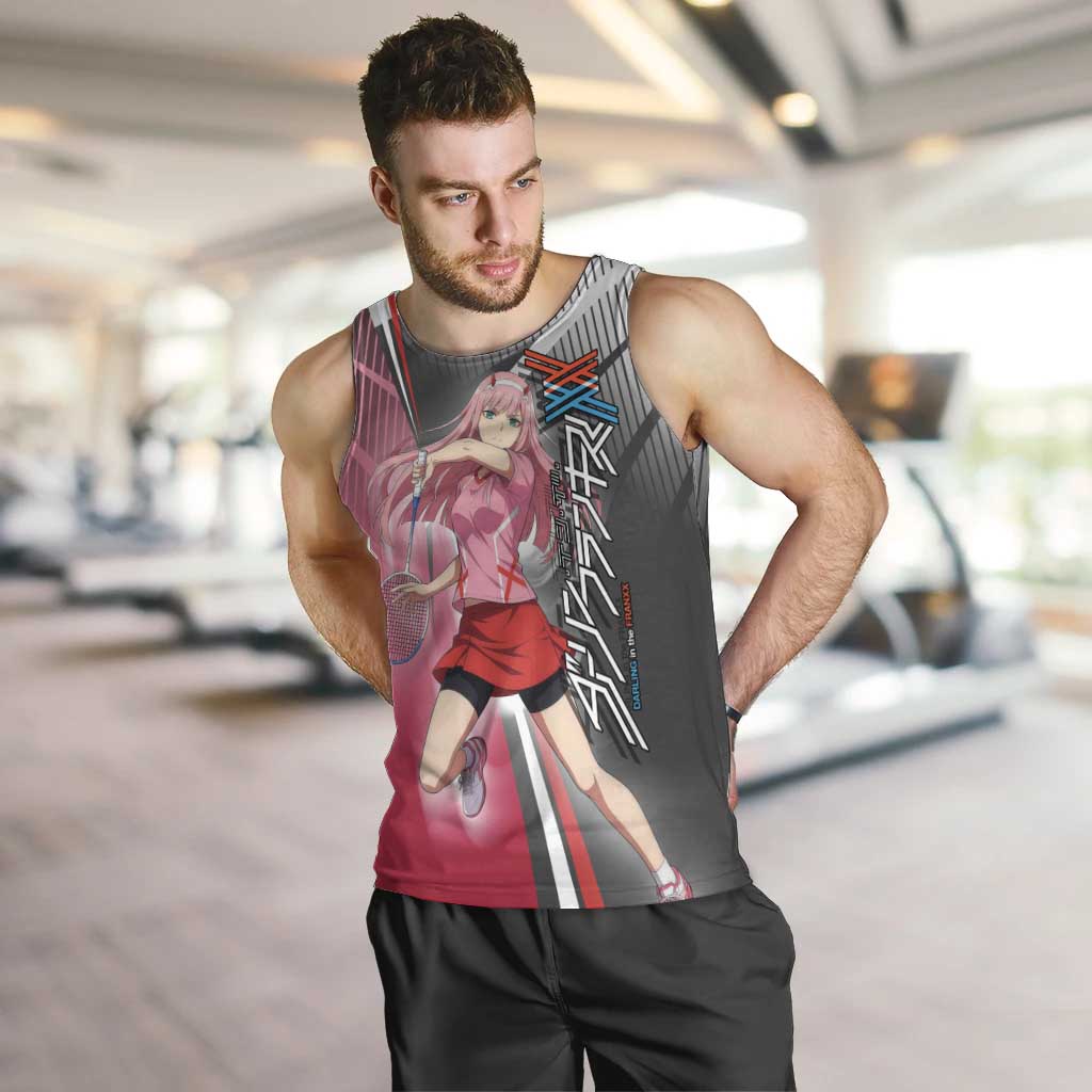 Zero Two Men Tank Top Sci-Fi Anime Sports Crossover Style