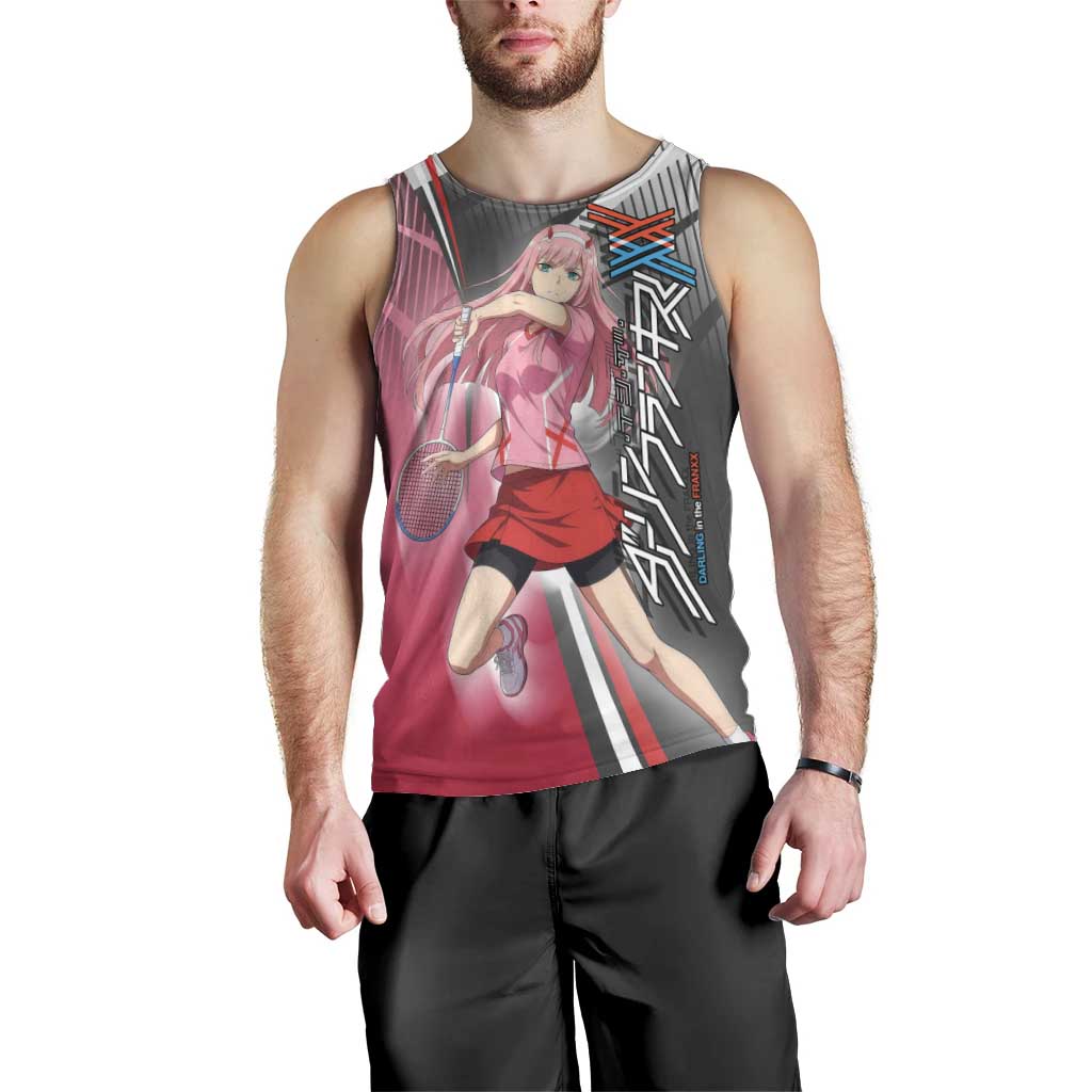Zero Two Men Tank Top Sci-Fi Anime Sports Crossover Style