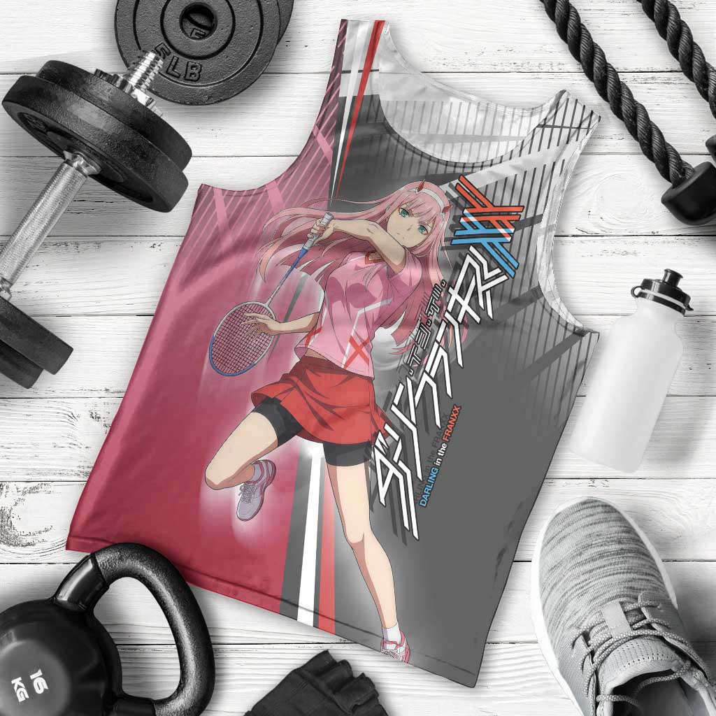 Zero Two Men Tank Top Sci-Fi Anime Sports Crossover Style