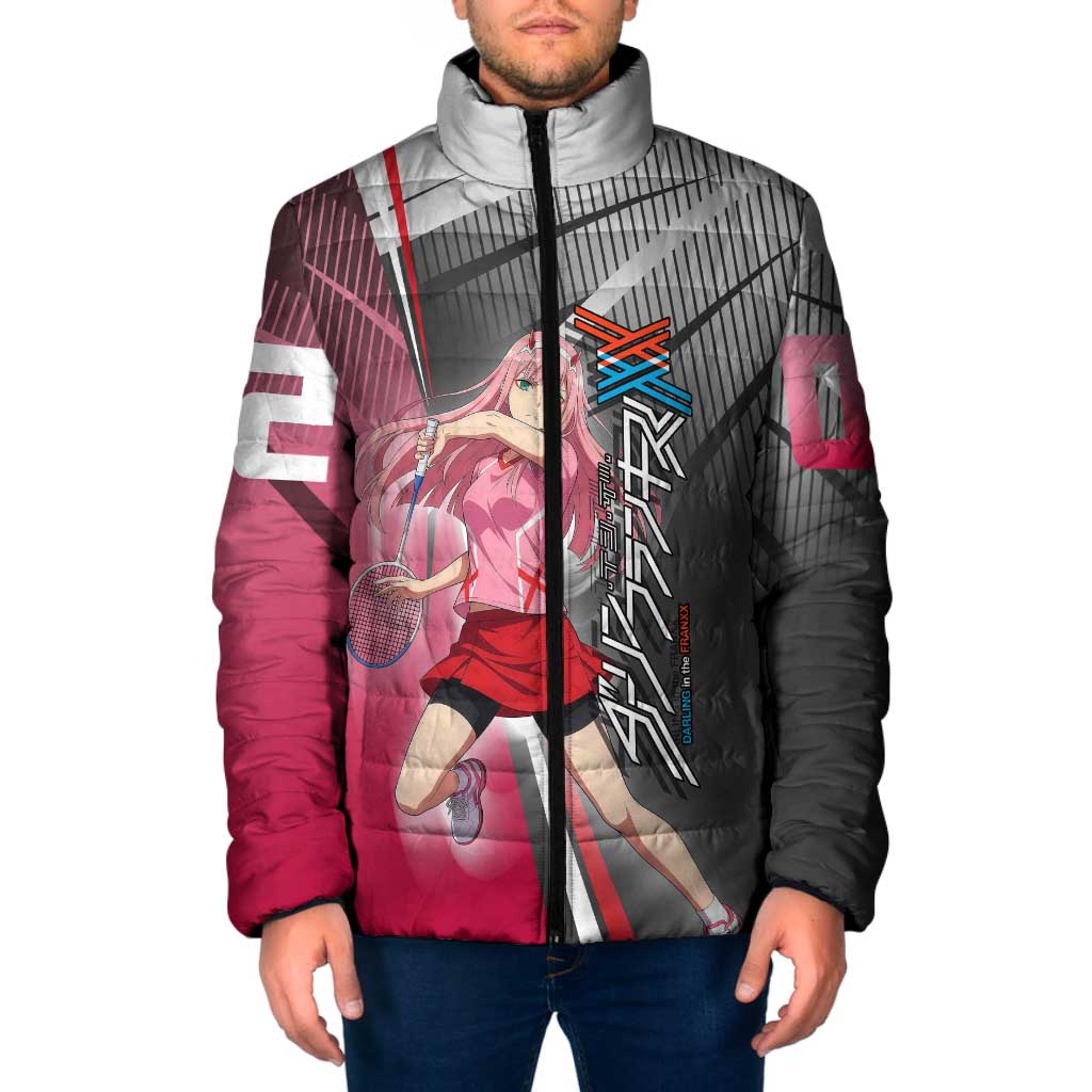 Zero Two Padded Jacket Sci-Fi Anime Sports Crossover Style