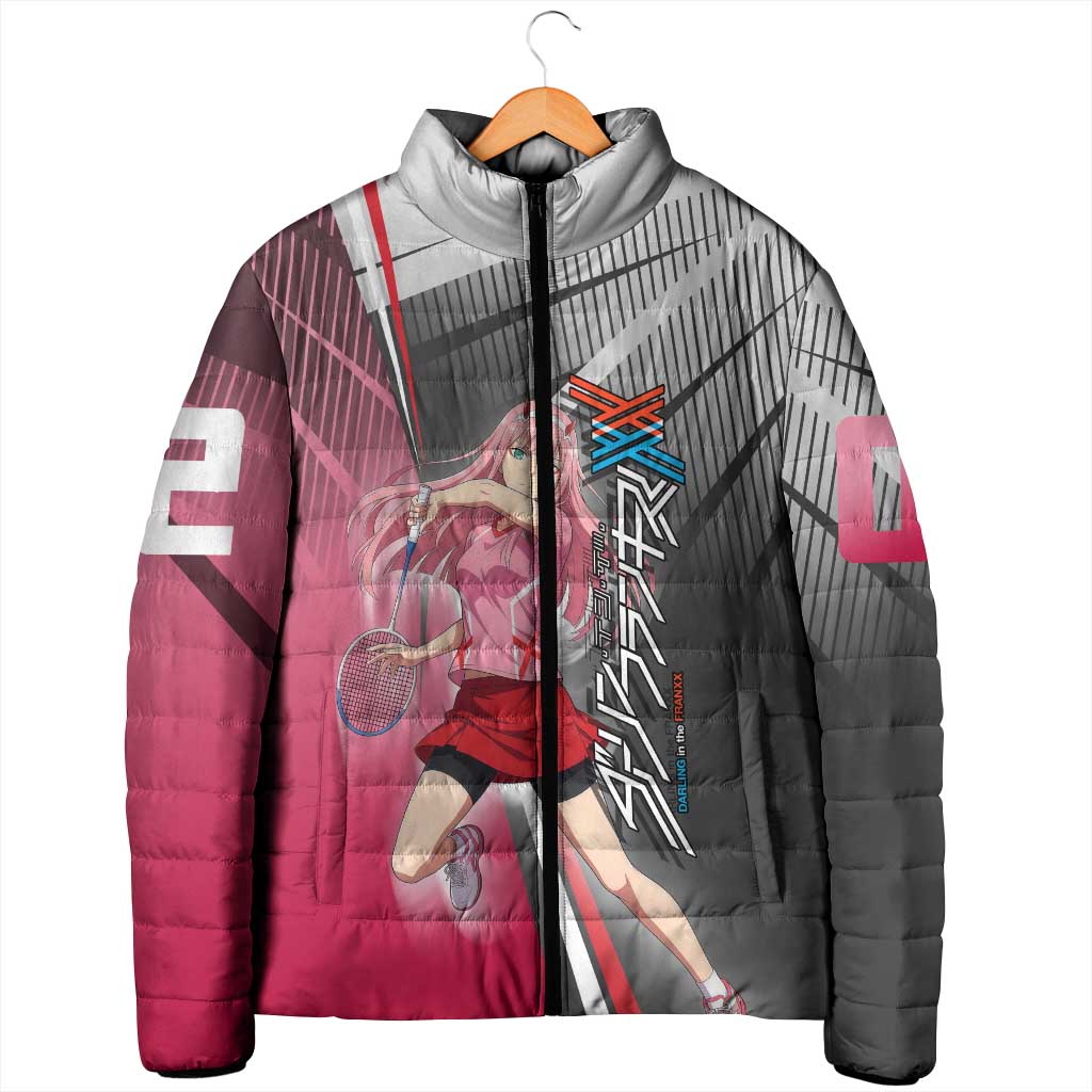 Zero Two Padded Jacket Sci-Fi Anime Sports Crossover Style