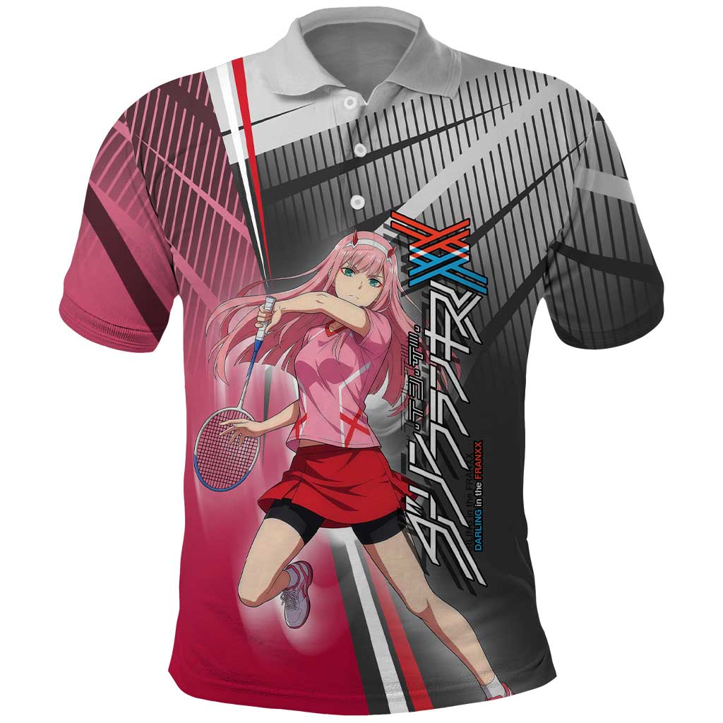Zero Two Polo Shirt Sci-Fi Anime Sports Crossover Style