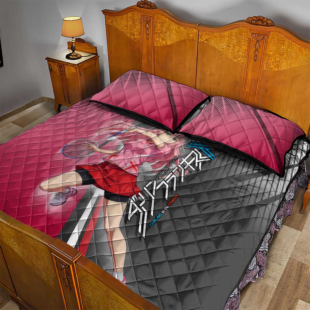 Zero Two Quilt Bed Set Sci-Fi Anime Sports Crossover Style