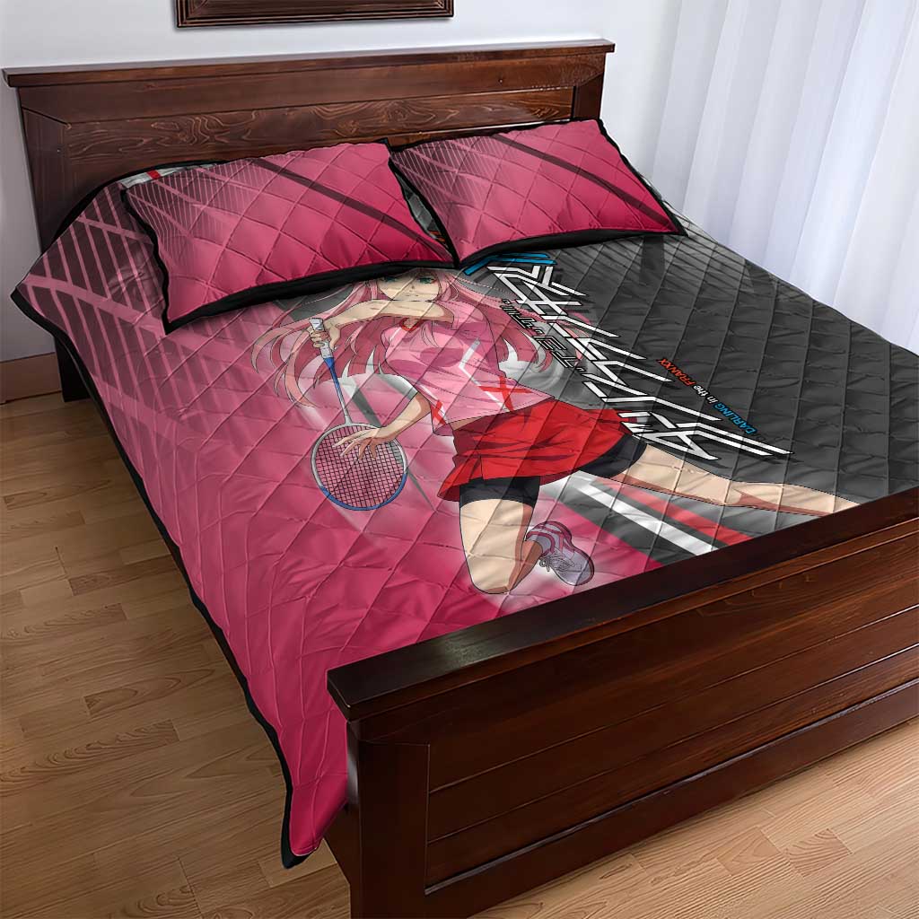 Zero Two Quilt Bed Set Sci-Fi Anime Sports Crossover Style