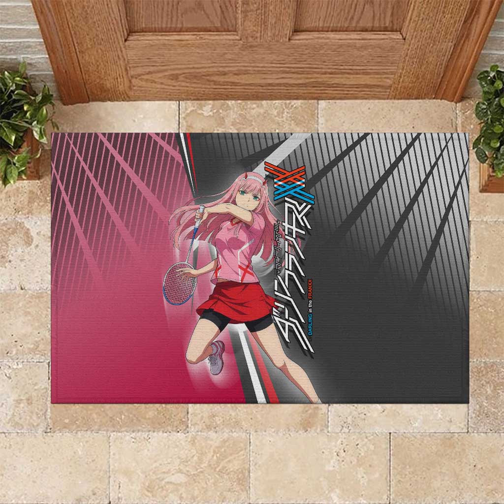 Zero Two Rubber Doormat Sci-Fi Anime Sports Crossover Style