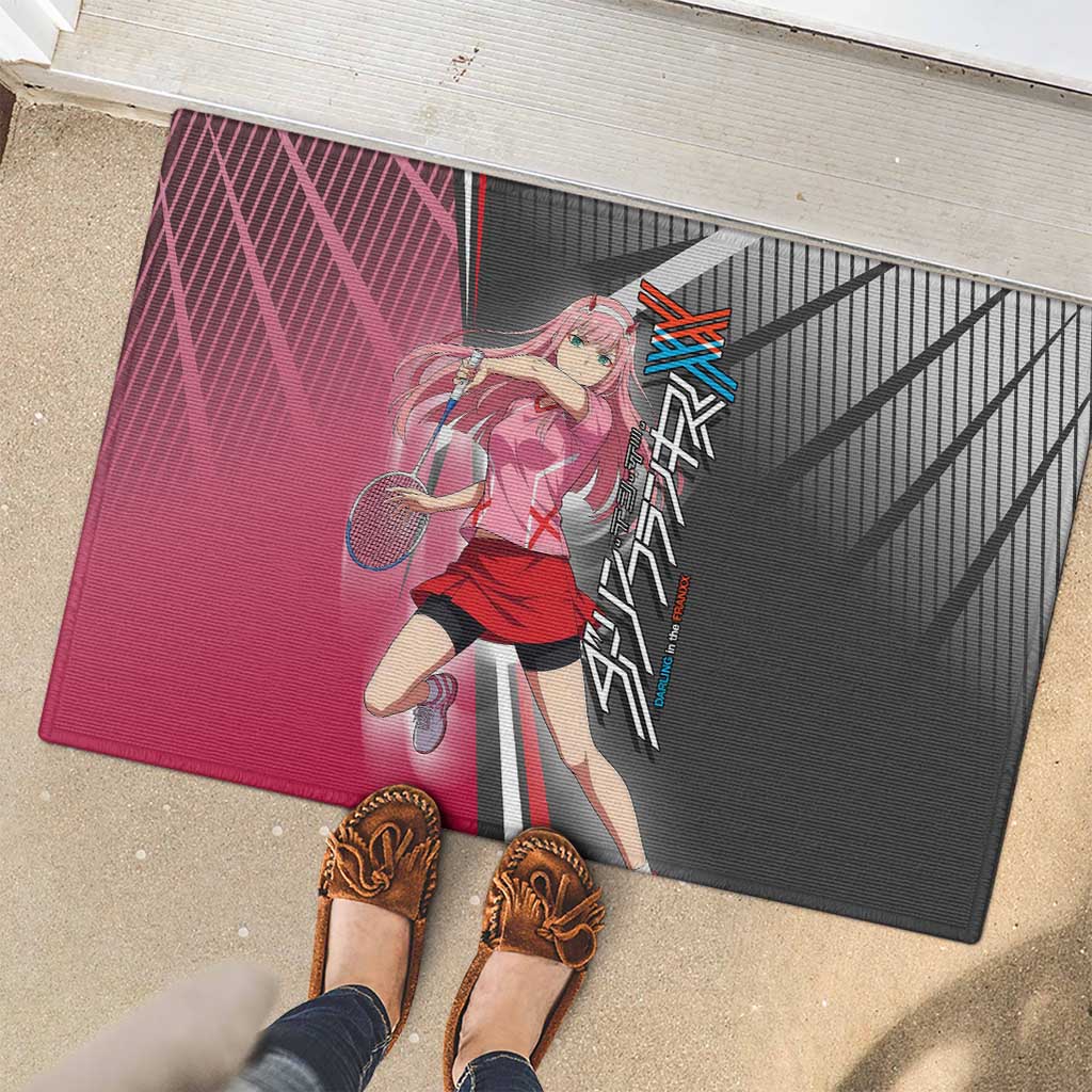 Zero Two Rubber Doormat Sci-Fi Anime Sports Crossover Style
