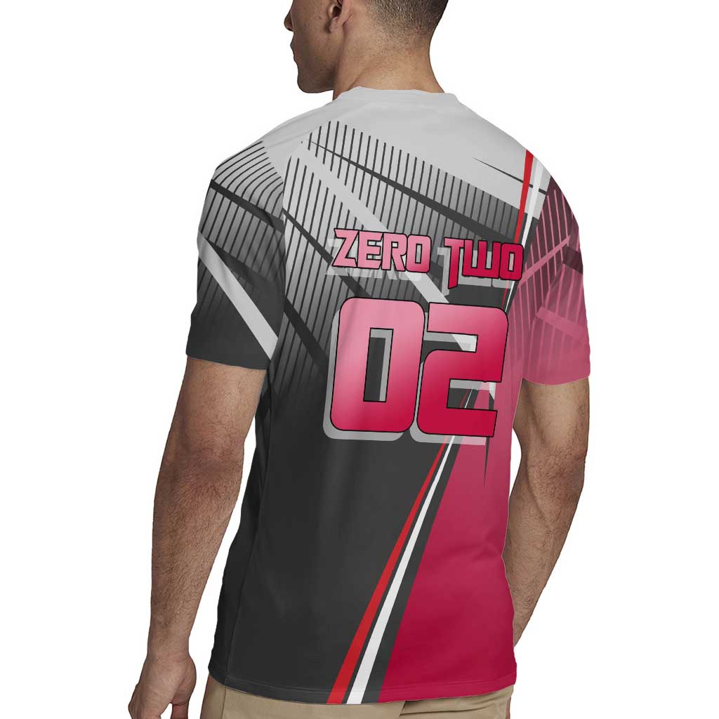 Zero Two Rugby Jersey Sci-Fi Anime Sports Crossover Style