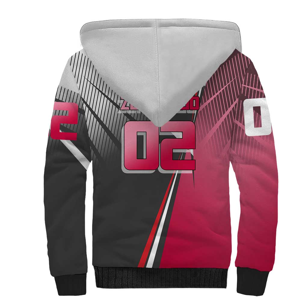 Zero Two Sherpa Hoodie Sci-Fi Anime Sports Crossover Style