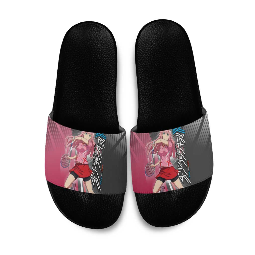 Zero Two Slide Sandals Sci-Fi Anime Sports Crossover Style