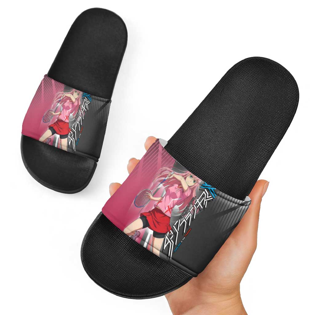 Zero Two Slide Sandals Sci-Fi Anime Sports Crossover Style