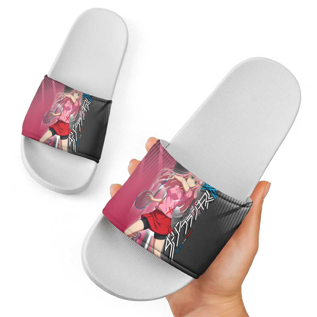 Zero Two Slide Sandals Sci-Fi Anime Sports Crossover Style