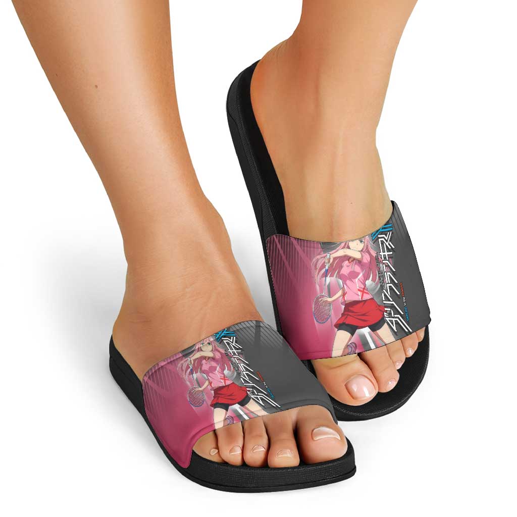 Zero Two Slide Sandals Sci-Fi Anime Sports Crossover Style